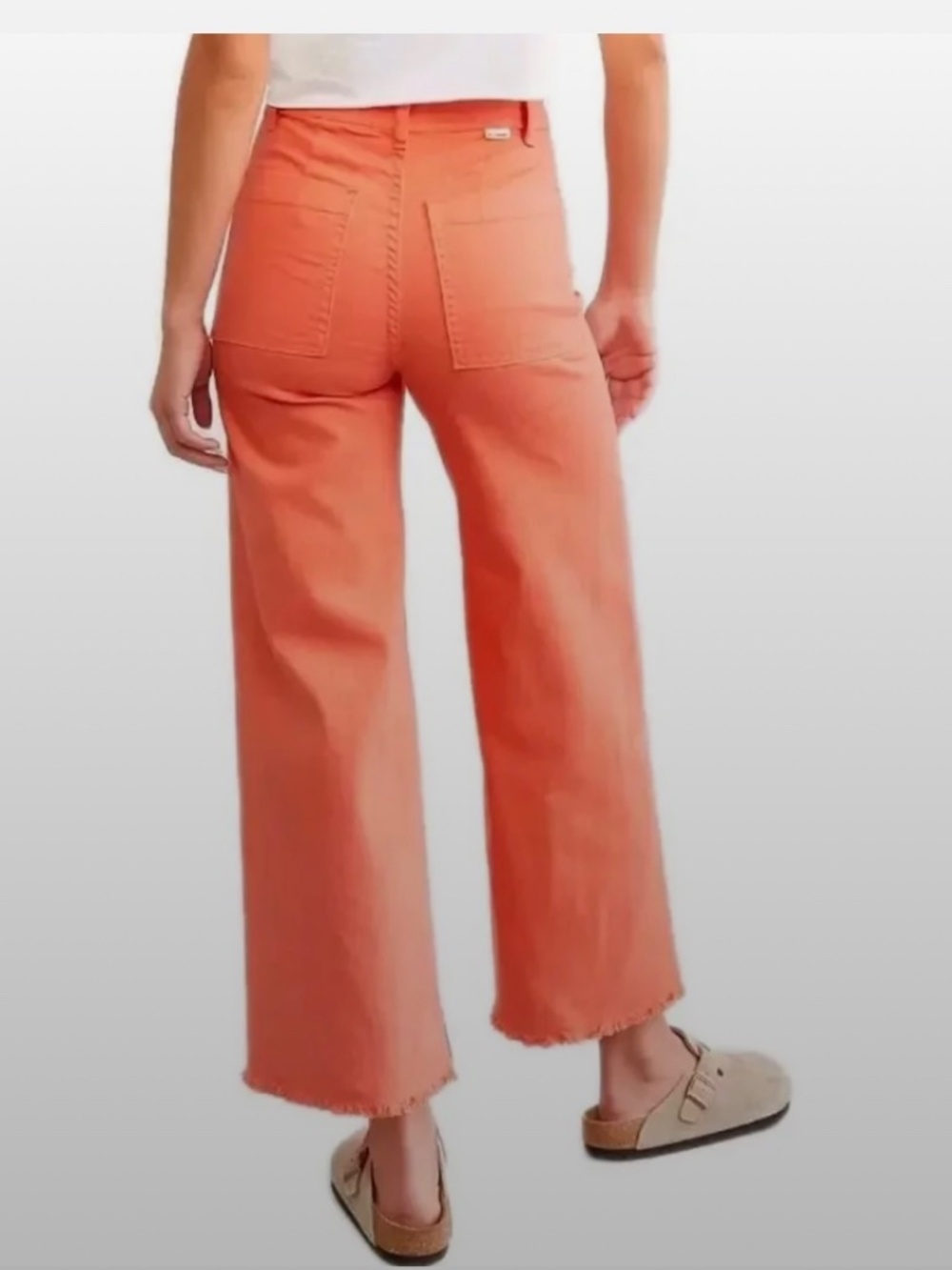 Women's Billabong Free Fall Wide-Leg jeans / pants with frayed hem SIZE 26